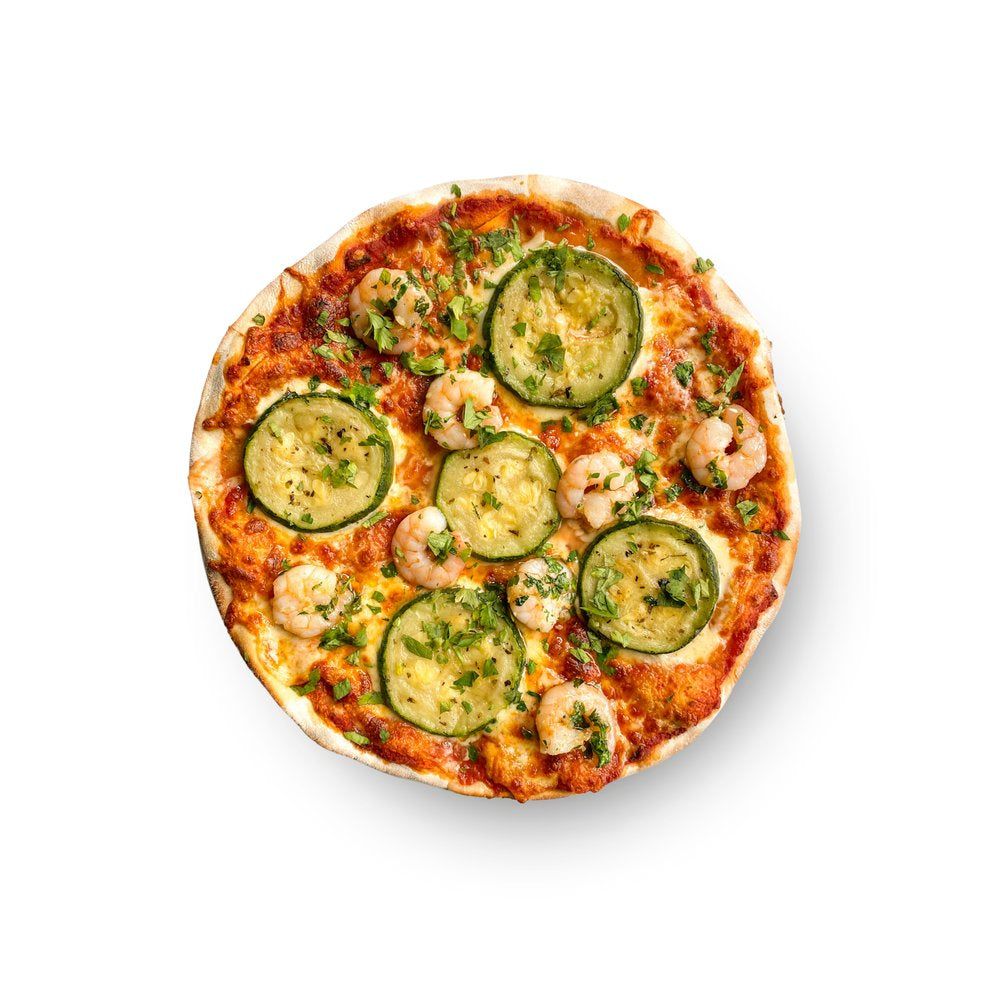 Pizza Zuchini e Gamberi