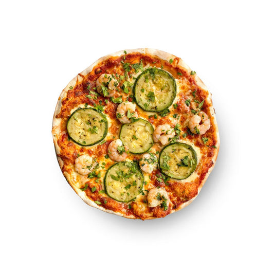 Pizza Zuchini e Gamberi
